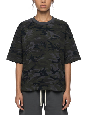 Unisex Camo Boxy T-Shirt – Oversized Camouflage Streetwear Tee