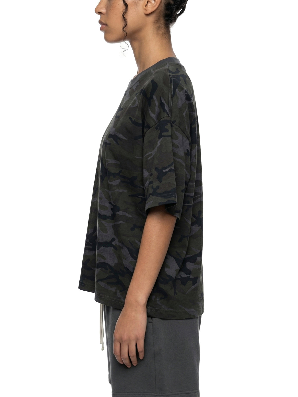 Unisex Camo Boxy T-Shirt – Oversized Camouflage Streetwear Tee