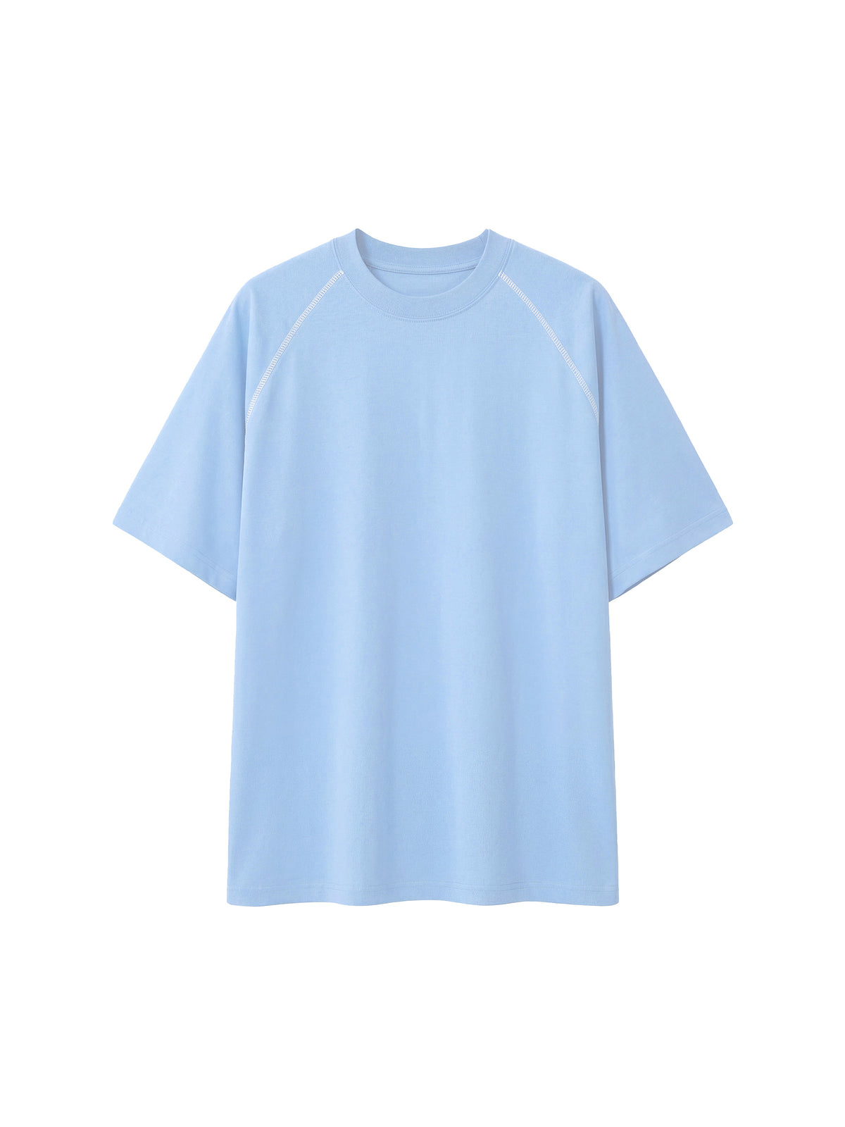 Unisex Contrast Stitch Raglan T-Shirt – Oversized Streetwear Tee