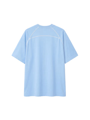 Unisex Contrast Stitch Raglan T-Shirt – Oversized Streetwear Tee