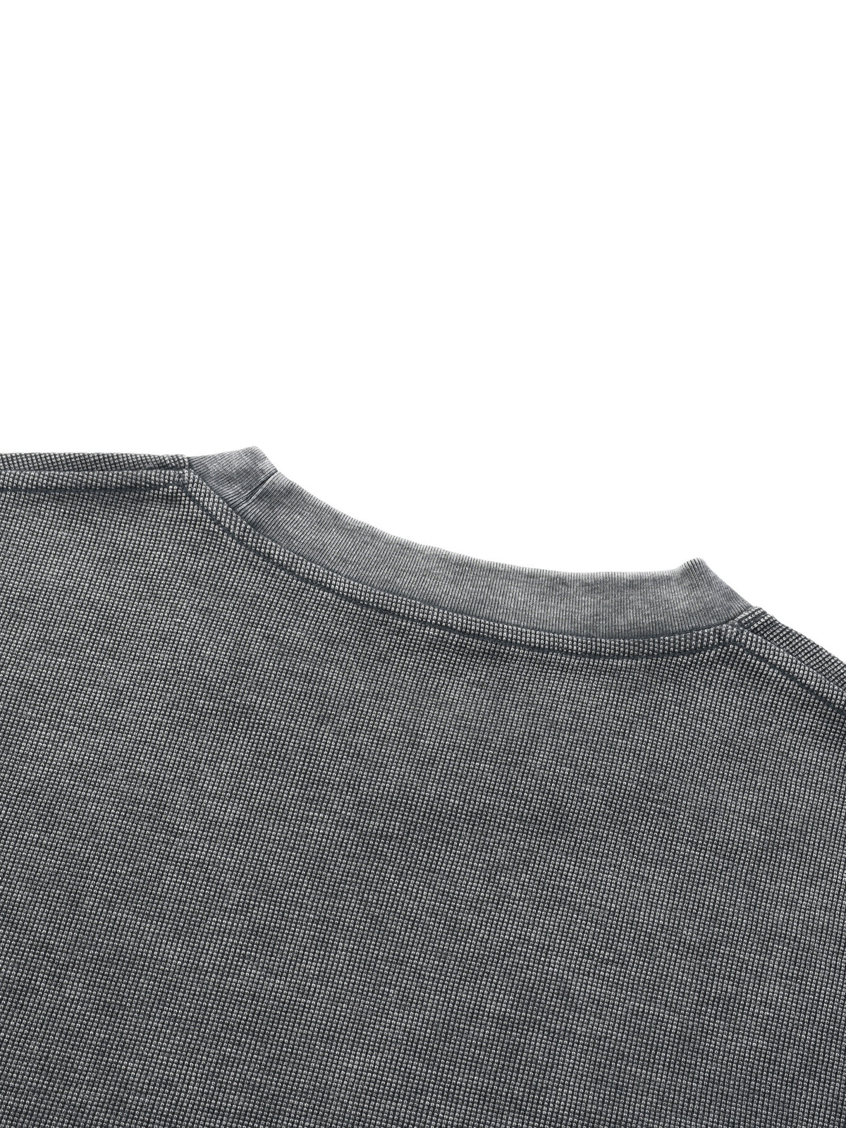 Unisex Mineral Wash Waffle Boxy T-Shirt – Oversized Textured Streetwear Tee