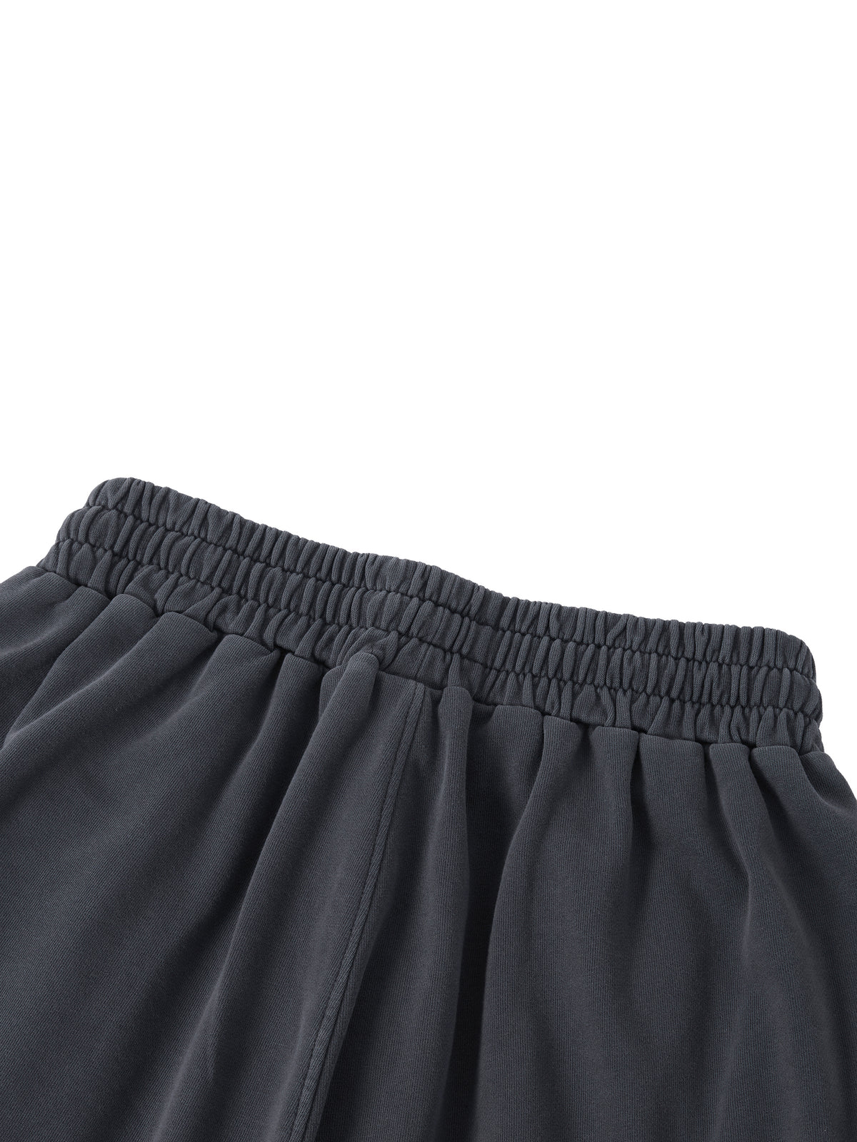 Unisex Vintage Wash Raw Edge Shorts – Oversized Streetwear Sweat Shorts