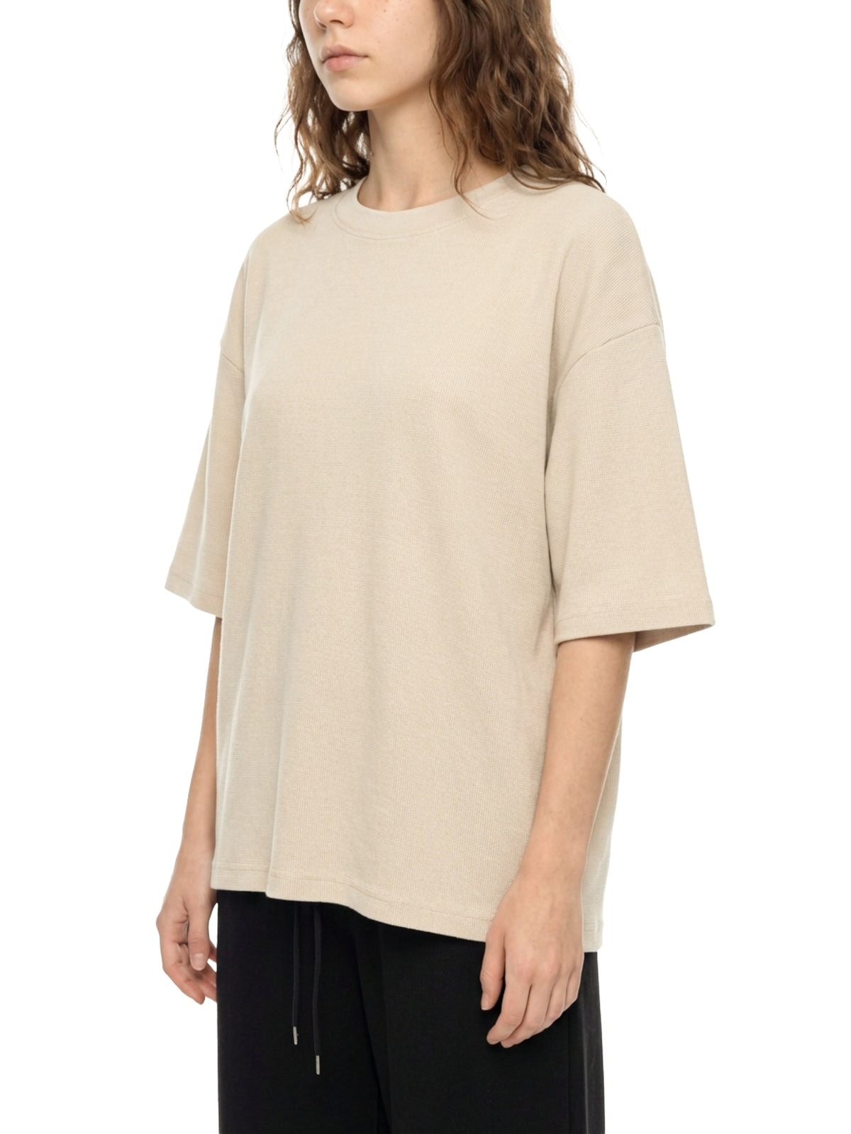 Unisex Mineral Wash Waffle Boxy T-Shirt – Oversized Textured Streetwear Tee