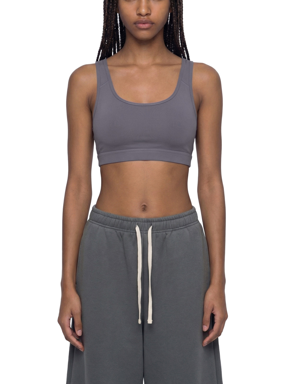 Women's Cropped Sports Bra – Medium Support Activewear Crop Top