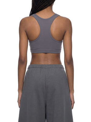 Women's Cropped Sports Bra – Medium Support Activewear Crop Top
