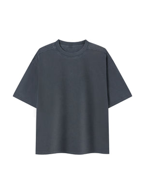 Unisex Vintage Wash Boxy T-Shirt – Oversized Premium Cotton Streetwear Tee