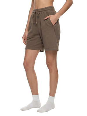 Unisex Vintage Wash Raw Edge Shorts – Oversized Streetwear Sweat Shorts