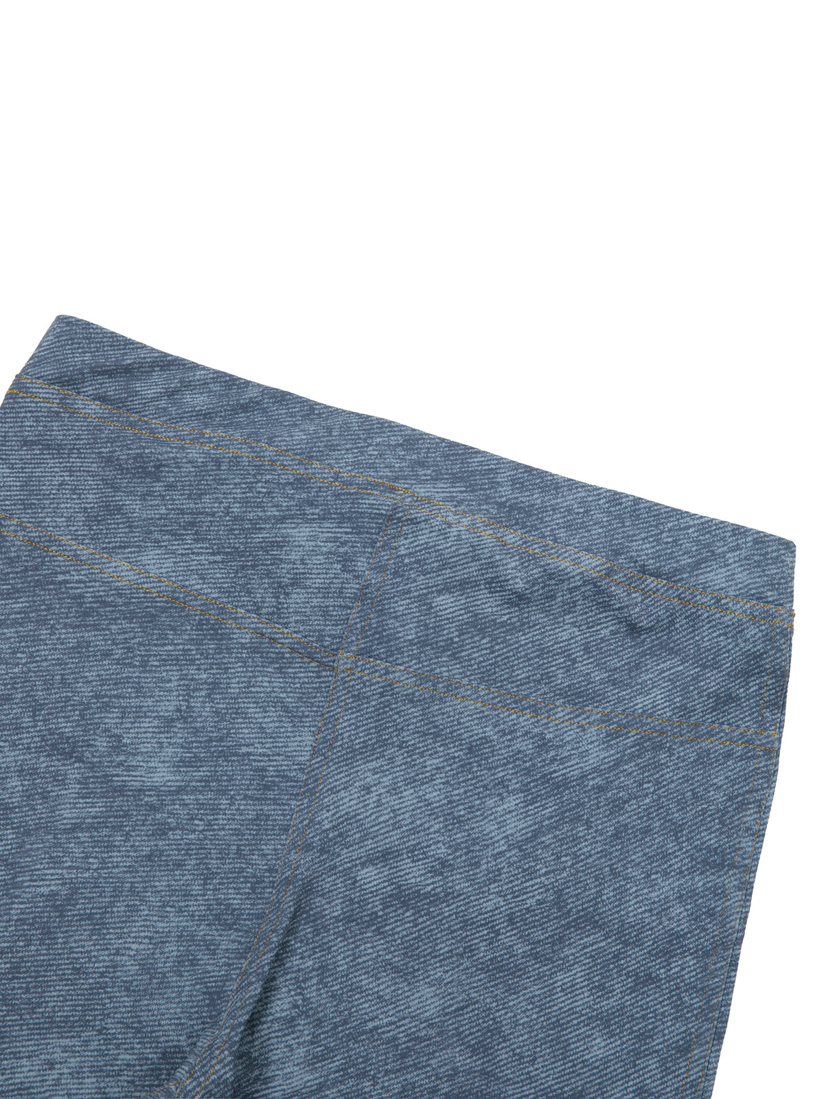 Women's Faux Denim Zip Fly Leggings – High-Waisted Stretch Jeggings