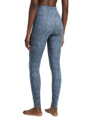 Women's Faux Denim Zip Fly Leggings – High-Waisted Stretch Jeggings