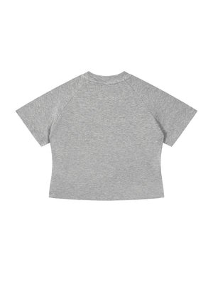 Women's Mineral Wash Crop T-Shirt – Slim Fit Vintage Streetwear Tee