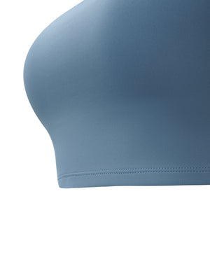 Women's Solid Color Sports Bra – Medium Support Activewear Bra