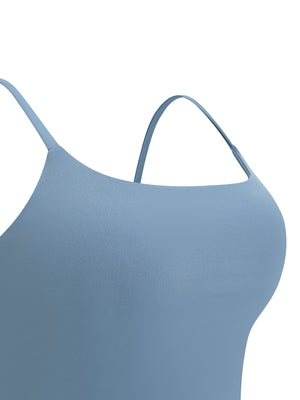 Women's Solid Color Sports Bra – Medium Support Activewear Bra