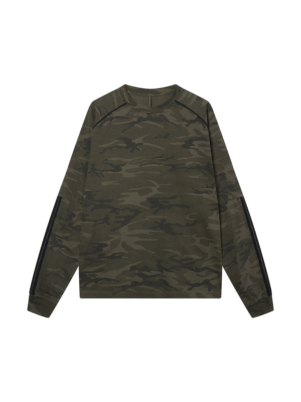 Unisex Camo Loose Long Sleeve T-Shirt – Oversized Streetwear Tee