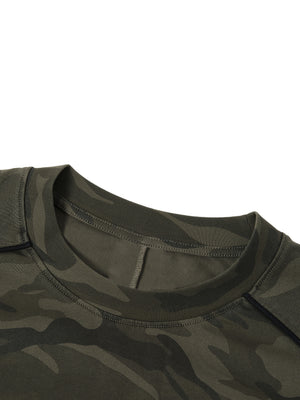 Unisex Camo Loose Long Sleeve T-Shirt – Oversized Streetwear Tee