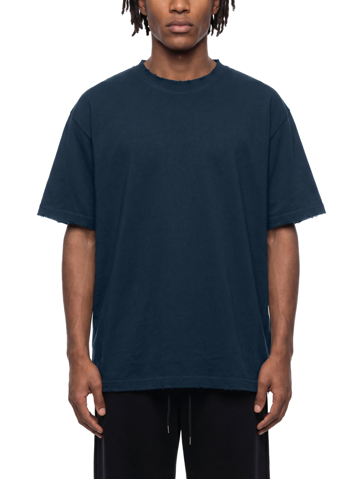 Unisex Vintage Wash Distressed T-Shirt – Oversized Premium Streetwear Tee