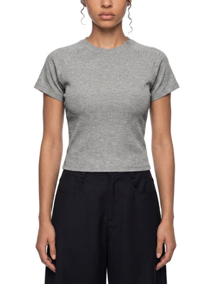 Women's Mineral Wash Crop T-Shirt – Slim Fit Vintage Streetwear Tee