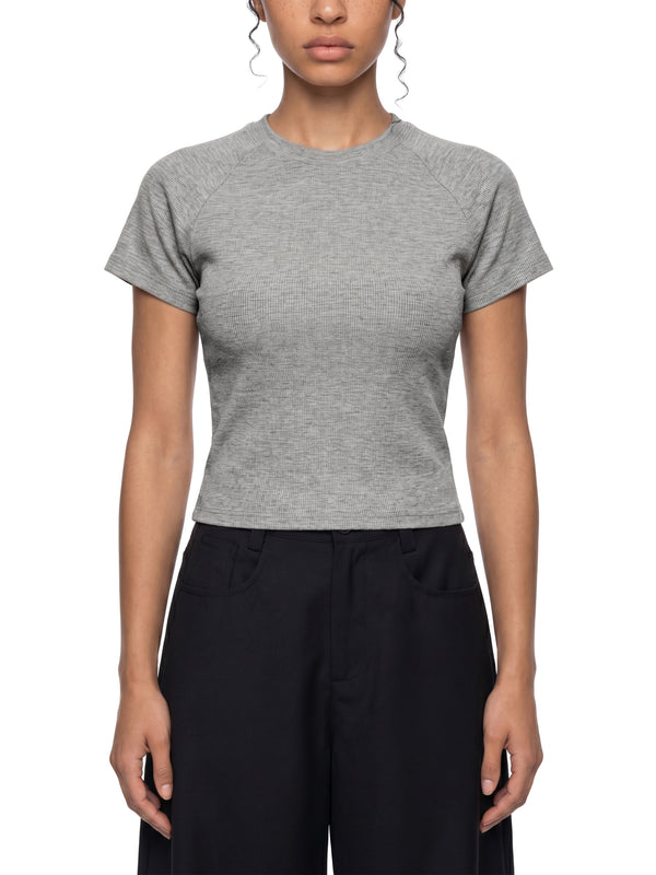 Women's Mineral Wash Crop T-Shirt – Slim Fit Vintage Streetwear Tee