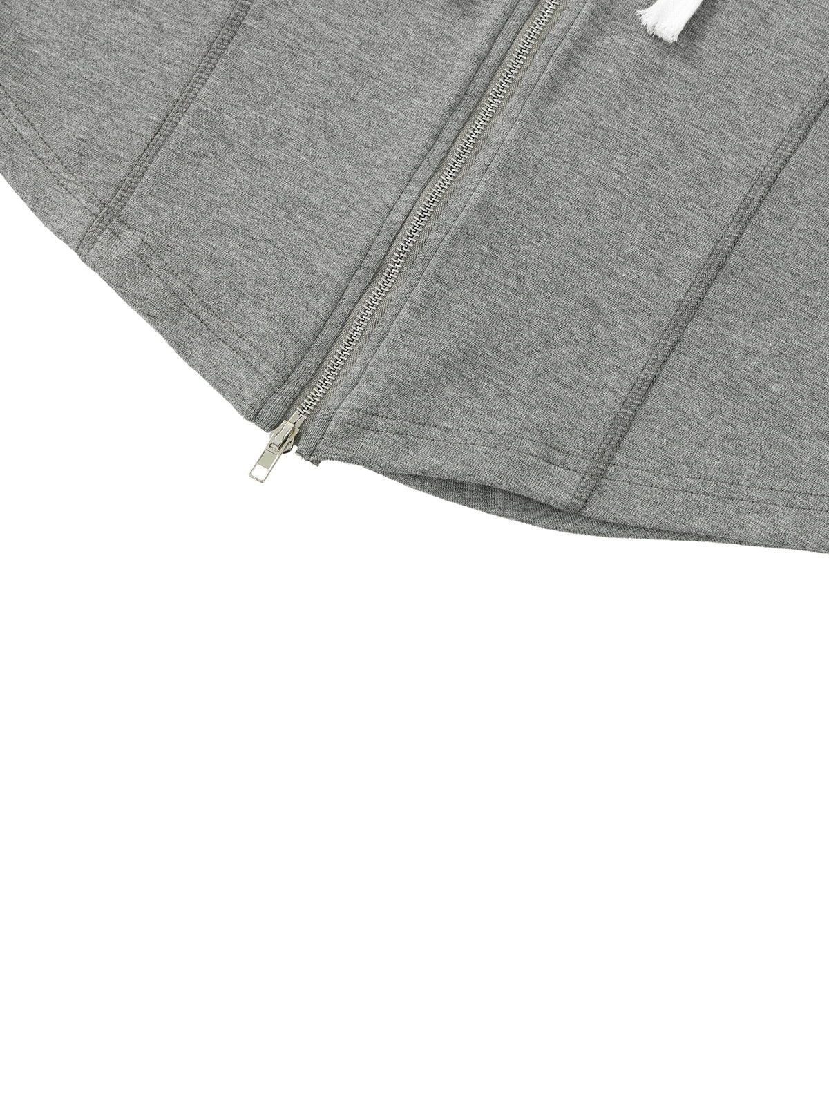 Women's Slim Cropped Full-Zip Hoodie – Fitted Athleisure Sweatshirt