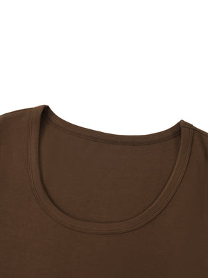 Women's Solid Color Slim Crop T-Shirt – Fitted Everyday Essential Crop Top