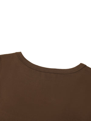 Women's Solid Color Slim Crop T-Shirt – Fitted Everyday Essential Crop Top