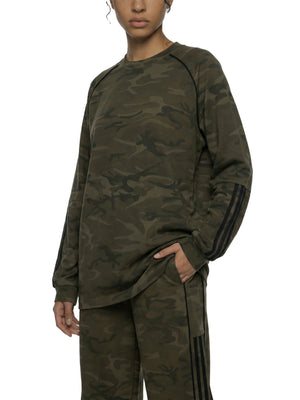 Unisex Camo Loose Long Sleeve T-Shirt – Oversized Streetwear Tee