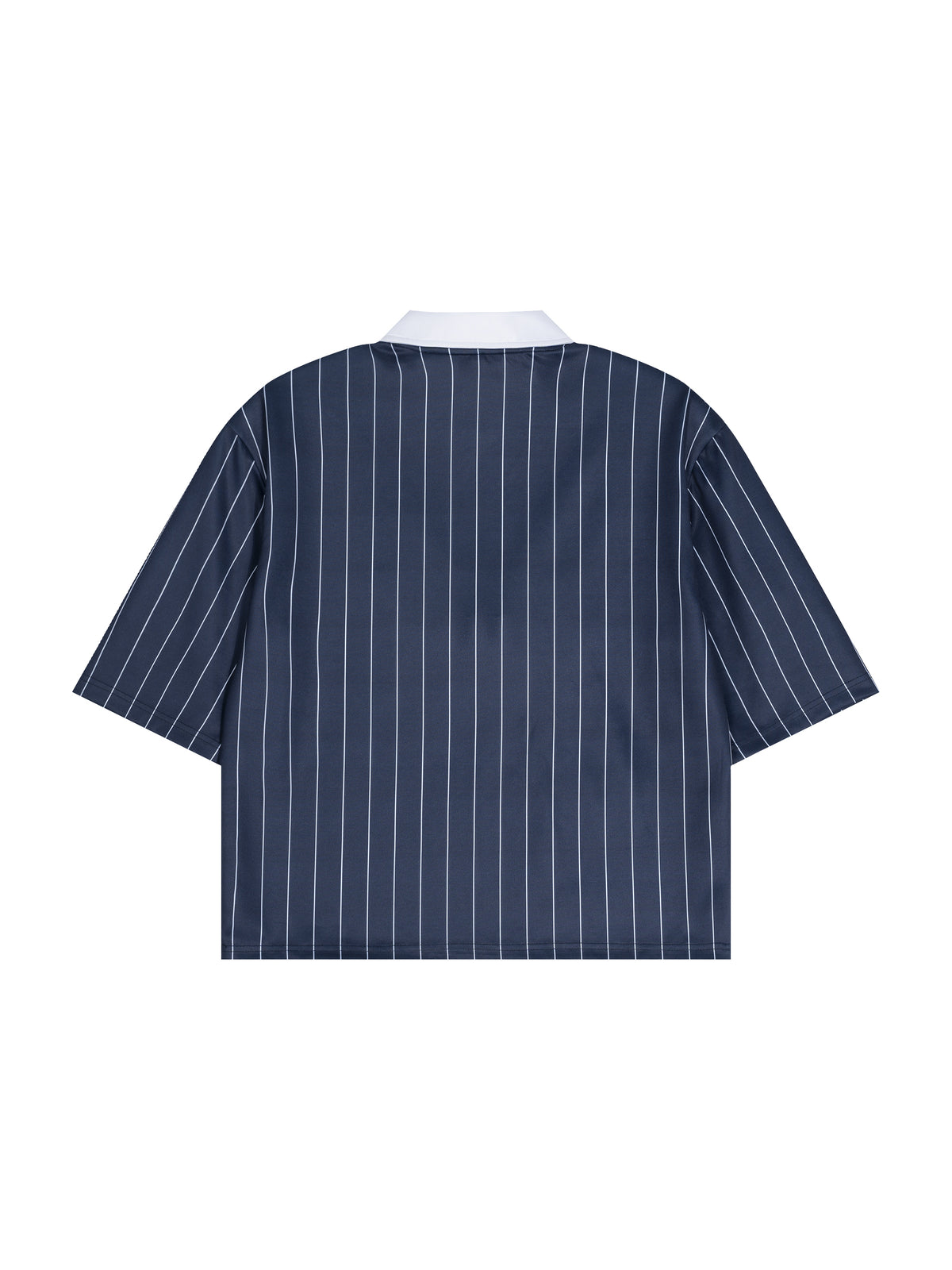 Unisex Pinstripe Collared Soccer Jersey – Oversized Retro Soccer Shirt