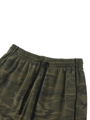 Unisex Camo Wide Leg Sweatpants – Oversized Streetwear Lounge Pants