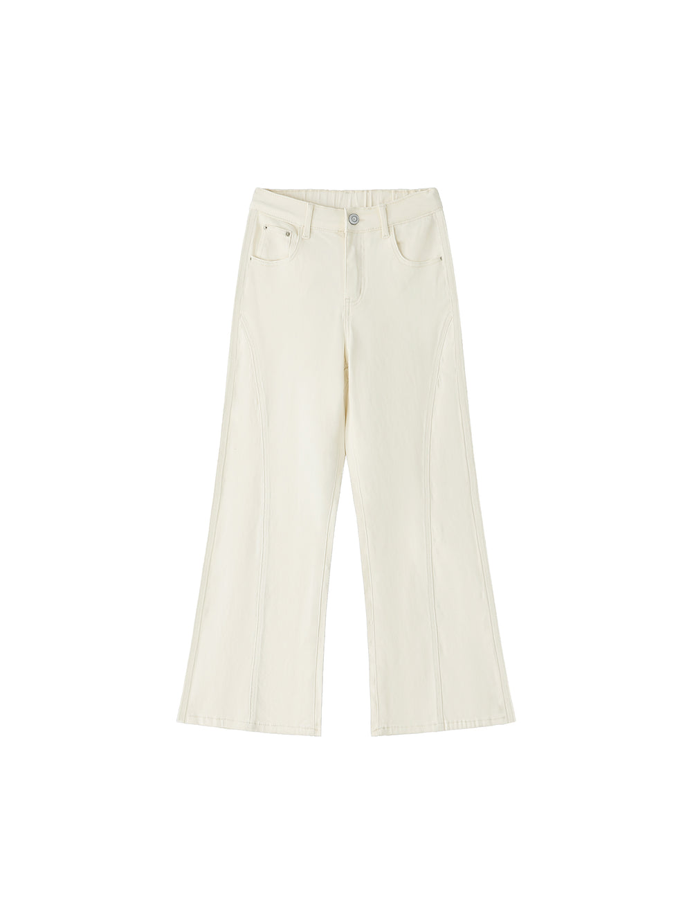 Women's High-Waisted Flared Leg Jeans – Stretch Denim Bootcut Jeans