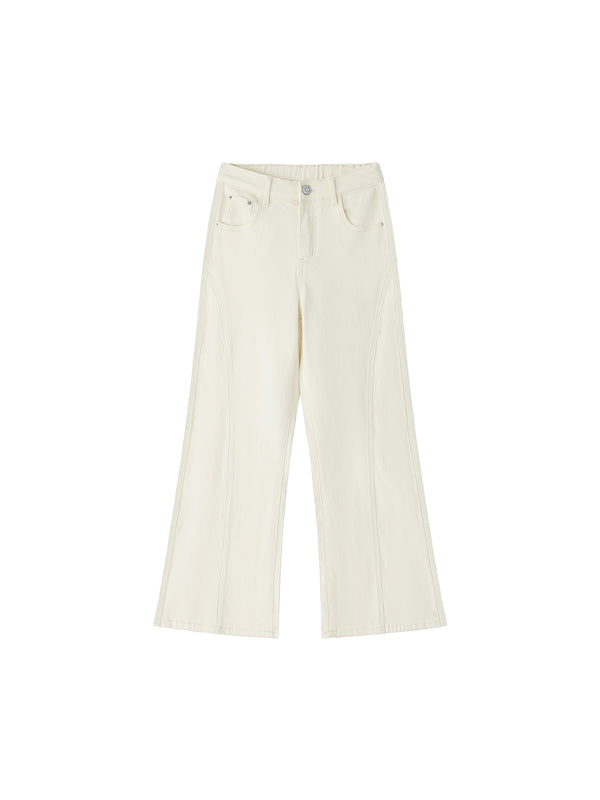 Women's High-Waisted Flared Leg Jeans – Stretch Denim Bootcut Jeans