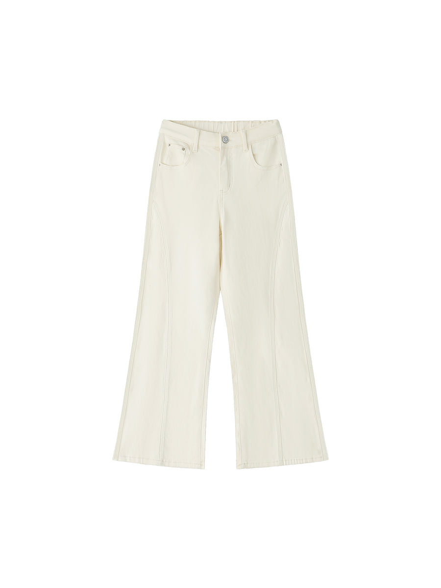 Women's High-Waisted Flared Leg Jeans – Stretch Denim Bootcut Jeans