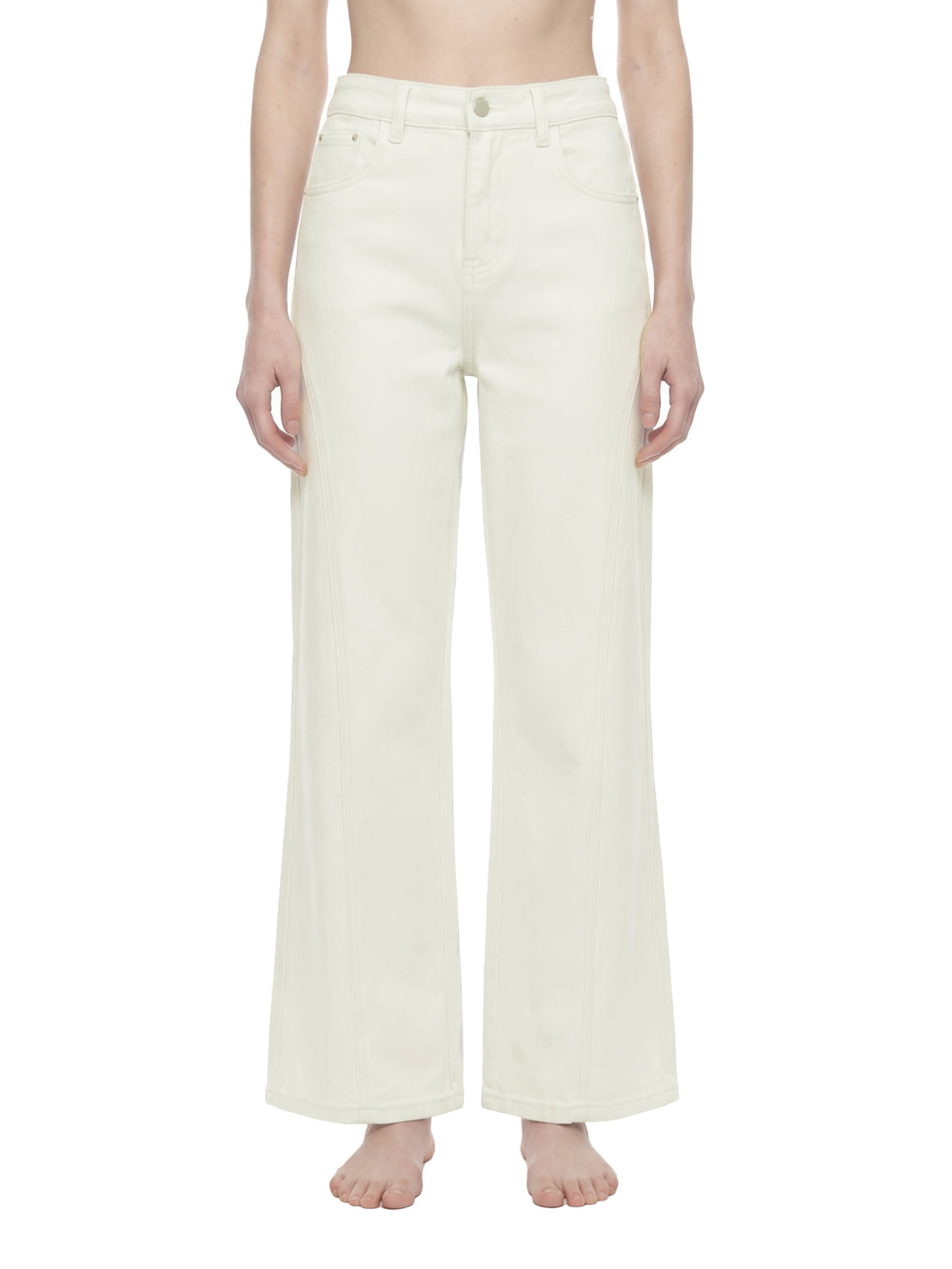 Women's High-Waisted Flared Leg Jeans – Stretch Denim Bootcut Jeans