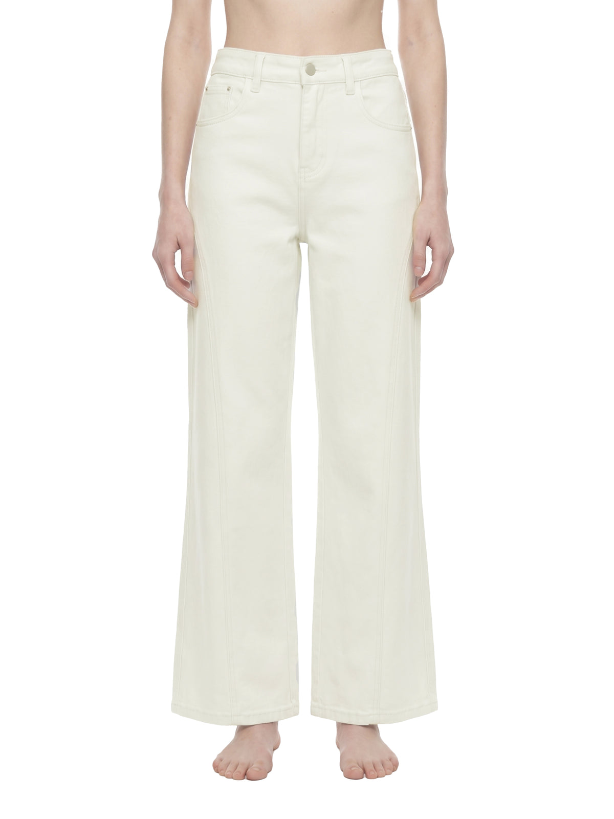 Women's High-Waisted Flared Leg Jeans – Stretch Denim Bootcut Jeans