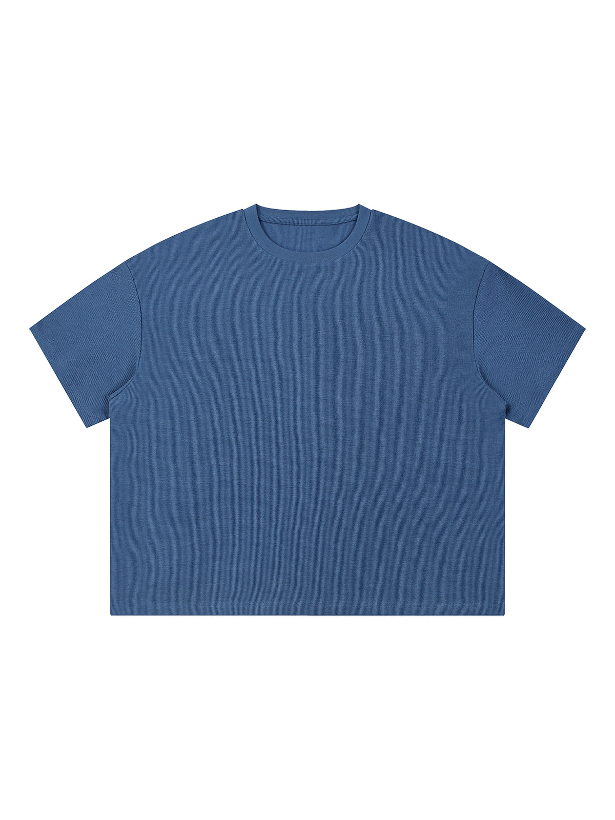 Unisex Waffle Boxy T-Shirt – Oversized Textured Streetwear Tee