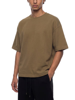 Unisex Waffle Boxy T-Shirt – Oversized Textured Streetwear Tee