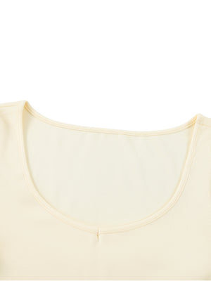 Women's Slim Cap Sleeve Crop T-Shirt – Fitted Everyday Essential Top