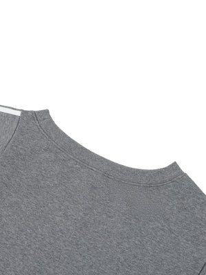 Women's Off-the-Shoulder Crop T-Shirt – Slim Fit Casual Fashion Top
