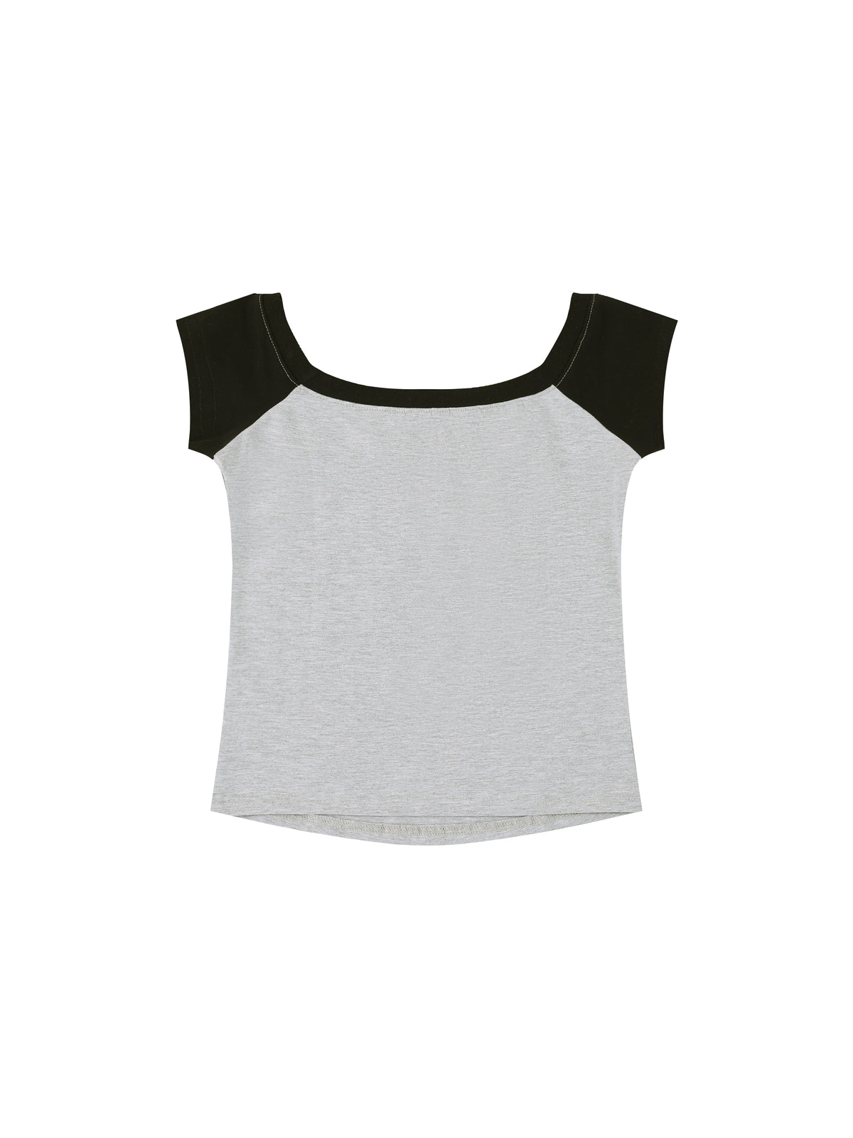 Women's Off-the-Shoulder Crop T-Shirt – Slim Fit Casual Fashion Top