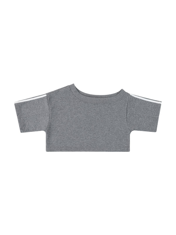 Women's Off-the-Shoulder Crop T-Shirt – Slim Fit Casual Fashion Top