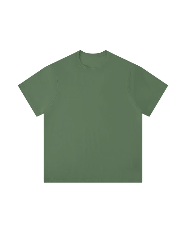 Men's Solid Color Regular Fit T-Shirt – Premium Everyday Cotton Crew Neck Tee