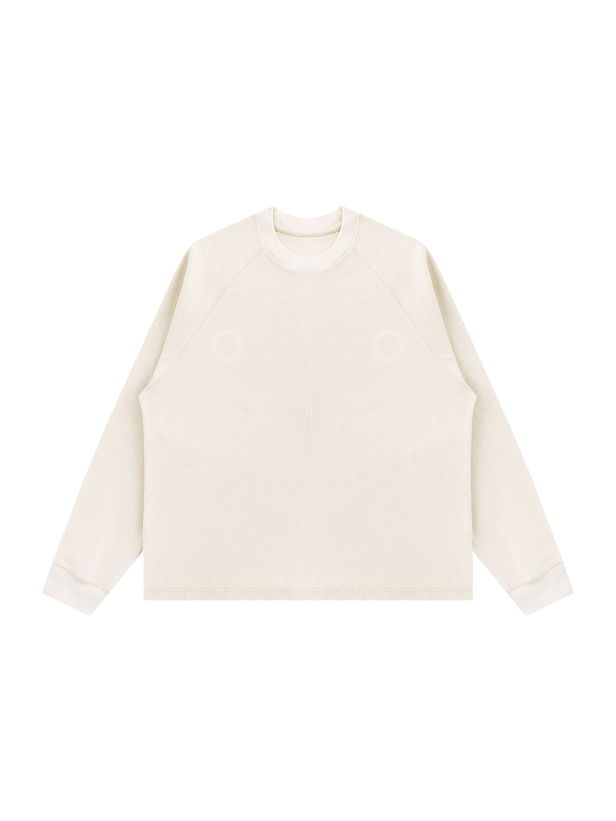 Unisex Vintage Wash Boxy Waffle T-Shirt – Oversized Textured Streetwear Tee