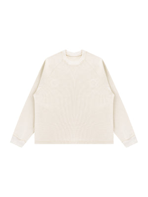 Unisex Vintage Wash Boxy Waffle T-Shirt – Oversized Textured Streetwear Tee