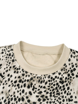 Unisex Leopard Print Boxy T-Shirt – Oversized Premium Streetwear Tee