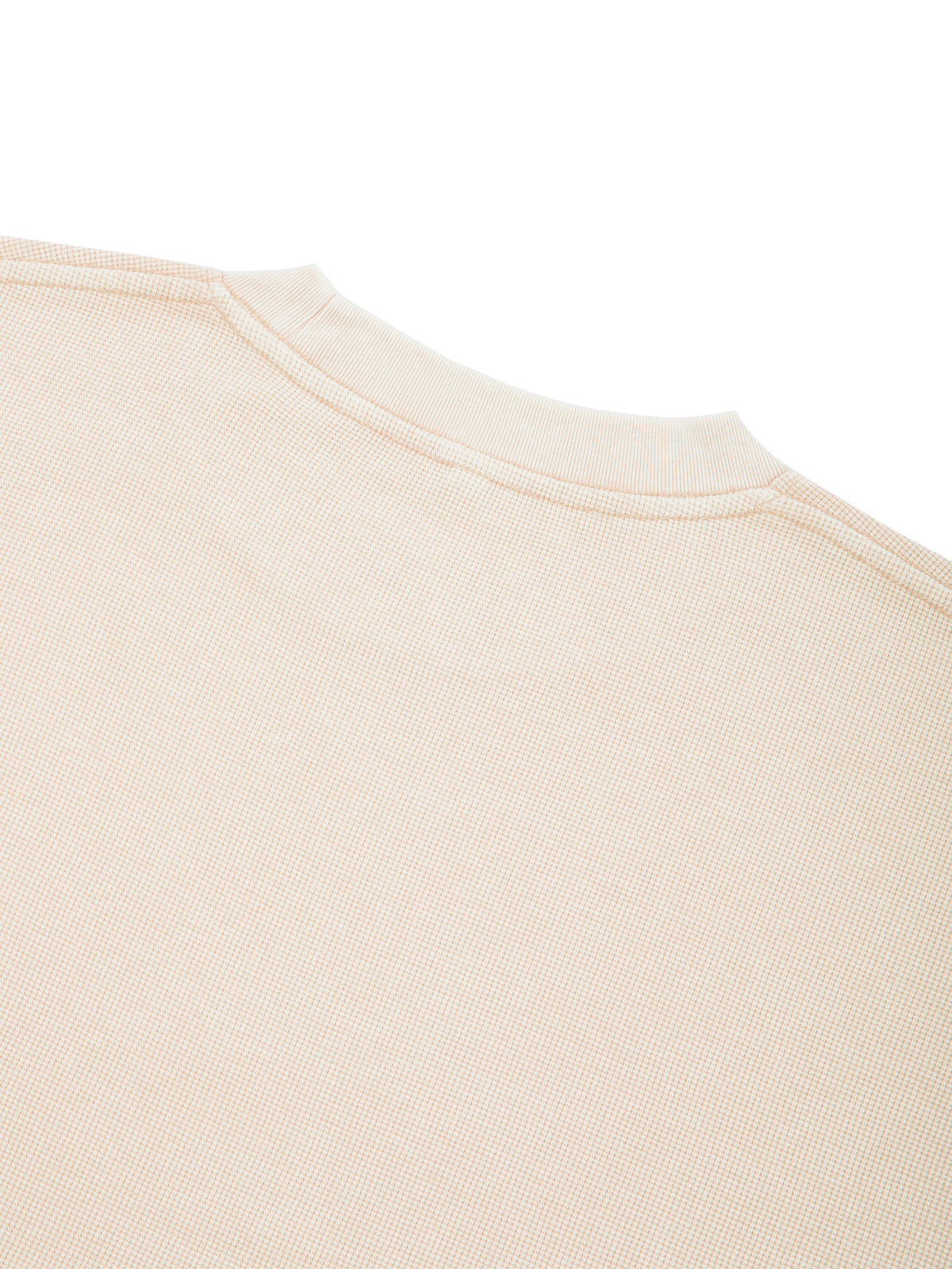 Unisex Vintage Wash Boxy Waffle Raw Edge T-Shirt – Oversized Premium Streetwear Tee