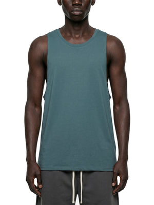 Men's Solid Color Crew Neck Tank Top – Premium Sleeveless Cotton Muscle Tee