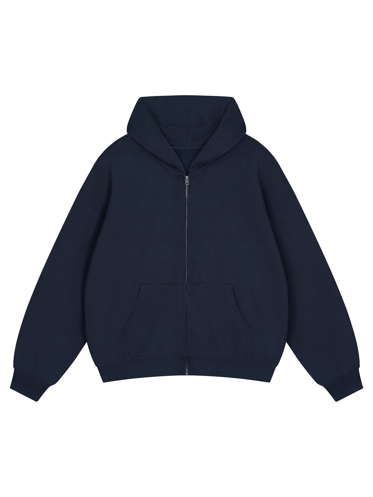 Unisex Loose Fit Full-Zip Hoodie – Premium Casual Streetwear Sweatshirt