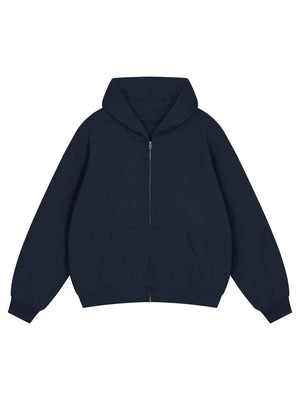 Unisex Loose Fit Full-Zip Hoodie – Premium Casual Streetwear Sweatshirt