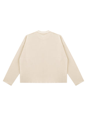 Unisex Vintage Wash Boxy Waffle Raw Edge T-Shirt – Oversized Premium Streetwear Tee
