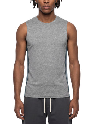 Men's Slim Fit Topstitch Tank Top – Premium Athletic Sleeveless Shirt
