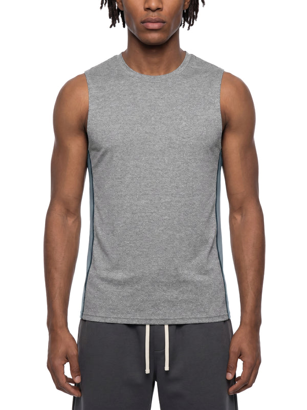 Men's Slim Fit Topstitch Tank Top – Premium Athletic Sleeveless Shirt