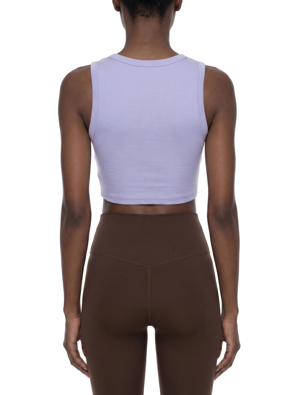 Women's Tight Crew Neck Crop Tank Top – Slim Fit Essential Sleeveless Top